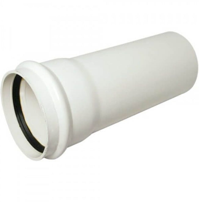 FloPlast Industrial/ Xtraflo Downpipe Single Socket - 110mm x 3m White - Atlantic Steel Buildings | UK Company No. 06234005