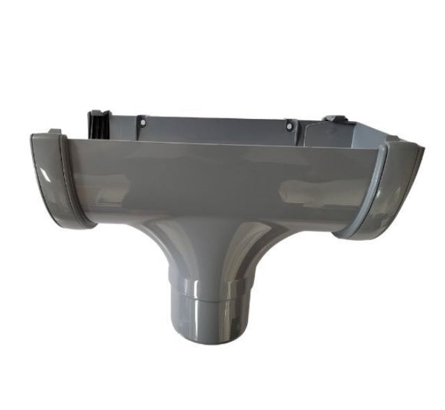 FloPlast Industrial/ Xtraflo Gutter Stopend Outlet - 170mm Grey - Atlantic Steel Buildings | UK Company No. 06234005