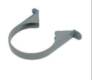 FloPlast Industrial/ Xtraflo Downpipe Clip - 110mm Grey - Atlantic Steel Buildings | UK Company No. 06234005