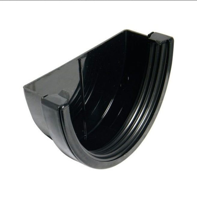 FloPlast Industrial/ Xtraflo Gutter External Stopend - 170mm Black - Atlantic Steel Buildings | UK Company No. 06234005