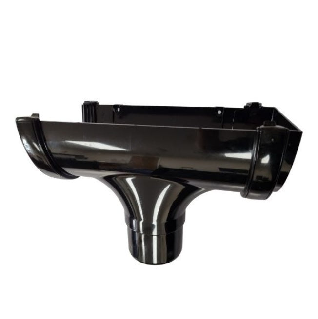 FloPlast Industrial/ Xtraflo Gutter Stopend Outlet - 170mm Black - Atlantic Steel Buildings | UK Company No. 06234005