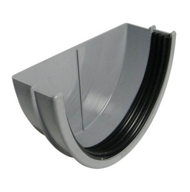 FloPlast Industrial/ Xtraflo Gutter External Stopend - 170mm Grey - Atlantic Steel Buildings | UK Company No. 06234005