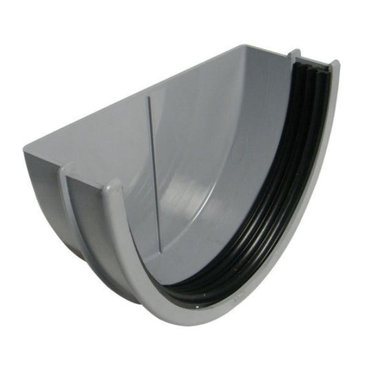 FloPlast Industrial/ Xtraflo Gutter External Stopend - 170mm Grey - Atlantic Steel Buildings | UK Company No. 06234005