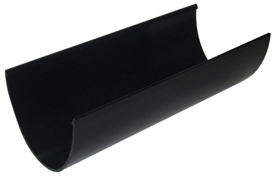 FloPlast Deepflow/ Hi-Cap Gutter - 115mm x 75mm x 4mtr Black - Atlantic Steel Buildings | UK Company No. 06234005