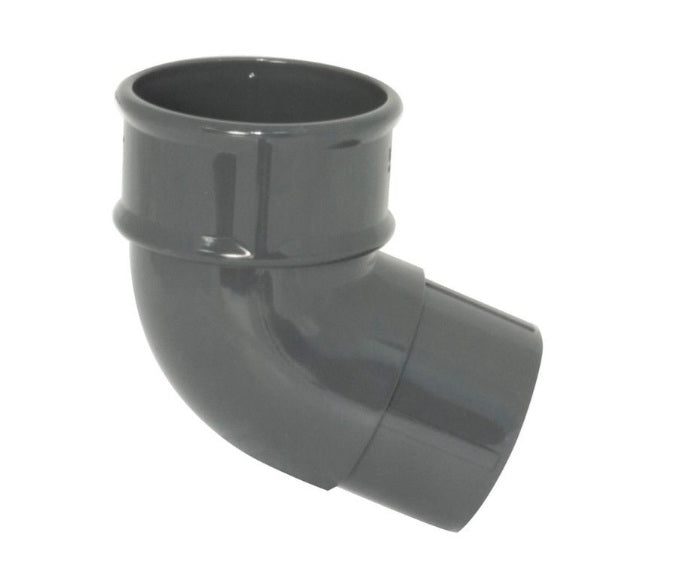 FloPlast Deepflow / Hi Cap Downpipe Offset Bend - 112.5 Degree x 68mm Anthracite - Atlantic Steel Buildings | UK Company No. 06234005