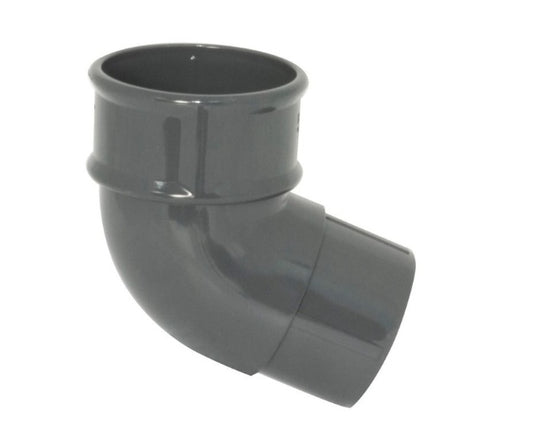 FloPlast Deepflow / Hi Cap Downpipe Offset Bend - 112.5 Degree x 68mm Anthracite - Atlantic Steel Buildings | UK Company No. 06234005