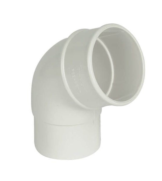 FloPlast Deepflow / Hi Cap Downpipe Offset Bend - 112.5 Degree x 68mm White - Atlantic Steel Buildings | UK Company No. 06234005