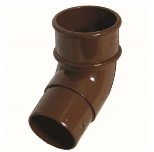 FloPlast Deepflow / Hi Cap Downpipe Offset Bend - 112.5 Degree x 68mm Brown