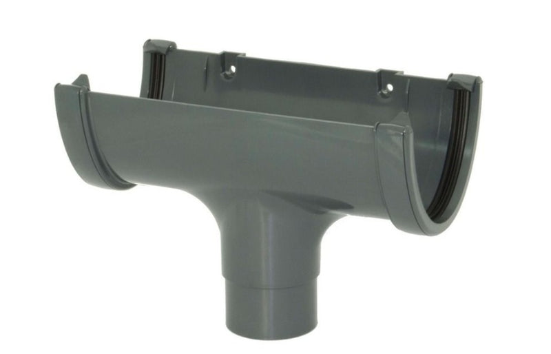 FloPlast Deepflow /  Hi-Cap Running Outlet 115mm x 75mm Anthracite - Atlantic Steel Buildings | UK Company No. 06234005