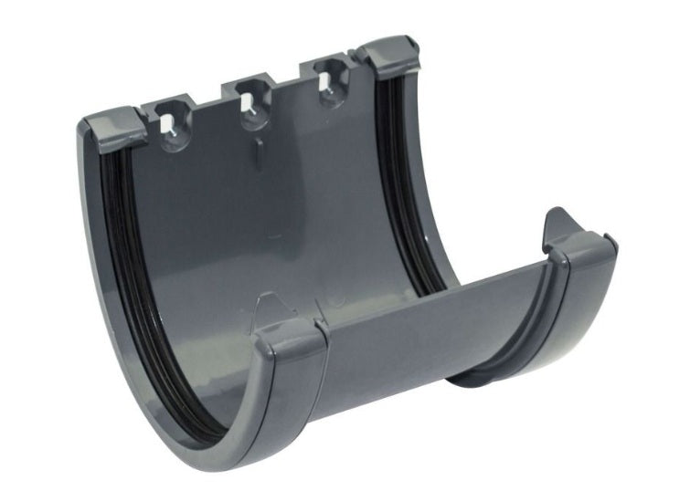 FloPlast Deepflow/ Hi-Cap Gutter Union Bracket - 115mm x 75mm Anthracite - Atlantic Steel Buildings | UK Company No. 06234005
