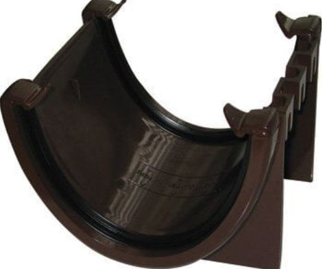 FloPlast Deepflow/ Hi-Cap Gutter Union Bracket - 115mm x 75mm Brown