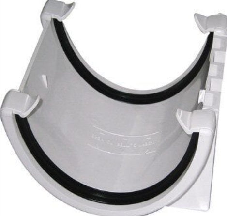 FloPlast Deepflow/ Hi-Cap Gutter Union Bracket - 115mm x 75mm White
