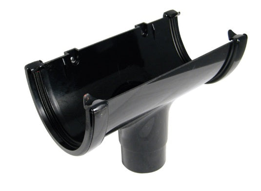 FloPlast Deepflow /  Hi-Cap Running Outlet 115mm x 75mm  Black - Atlantic Steel Buildings | UK Company No. 06234005