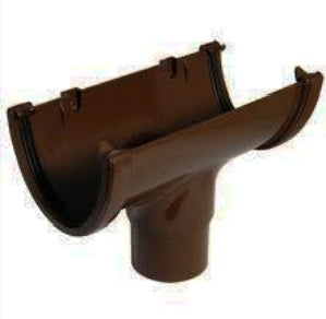 FloPlast Deepflow / Hi-Cap  Running Outlet 115mm Brown