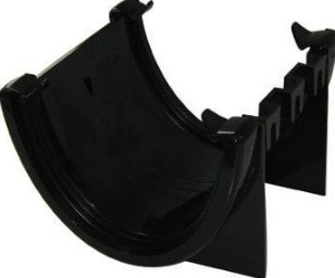 FloPlast Deepflow/ Hi-Cap Gutter Union Bracket - 115mm x 75mm Black - Atlantic Steel Buildings | UK Company No. 06234005