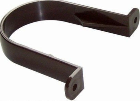 Floplast Half Round Downpipe Brackets 68mm Brown