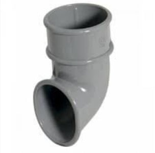 FloPlast Half Round Downpipe Shoe - 68mm Grey