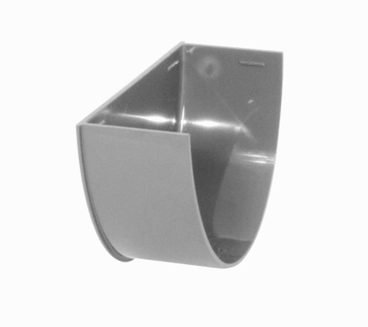 Floplast Half Round Gutter  Internal Stopend 112mm Grey - Atlantic Steel Buildings | UK Company No. 06234005