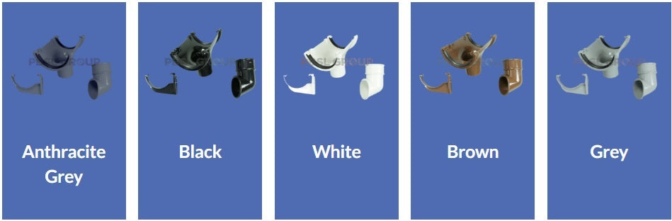 Half Round Guttering | Running Outlet - 112mm - Atlantic Steel Buildings | UK Company No. 06234005