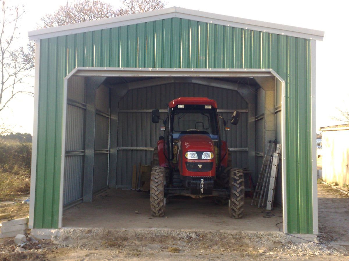Agricultural Building / Tractor Shed 9.7m long x 6 metre x 3m eaves 3 ...