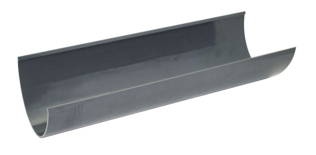 FloPlast Deepflow/ Hi-Cap Gutter - 115mm x 75mm x 4m Anthracite - Atlantic Steel Buildings | UK Company No. 06234005