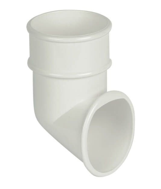 FloPlast Half Round Downpipe Shoe - 68mm White
