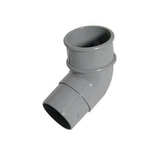 FloPlast Half Round Downpipe Offset Bend - 112.5 Degree x 68mm Grey