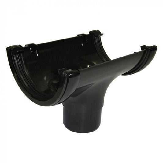 Half Round Guttering | Running Outlet - 112mm - Atlantic Steel Buildings | UK Company No. 06234005