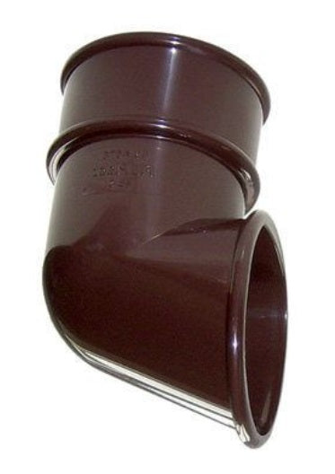 FloPlast Half Round Downpipe Shoe - 68mm Brown